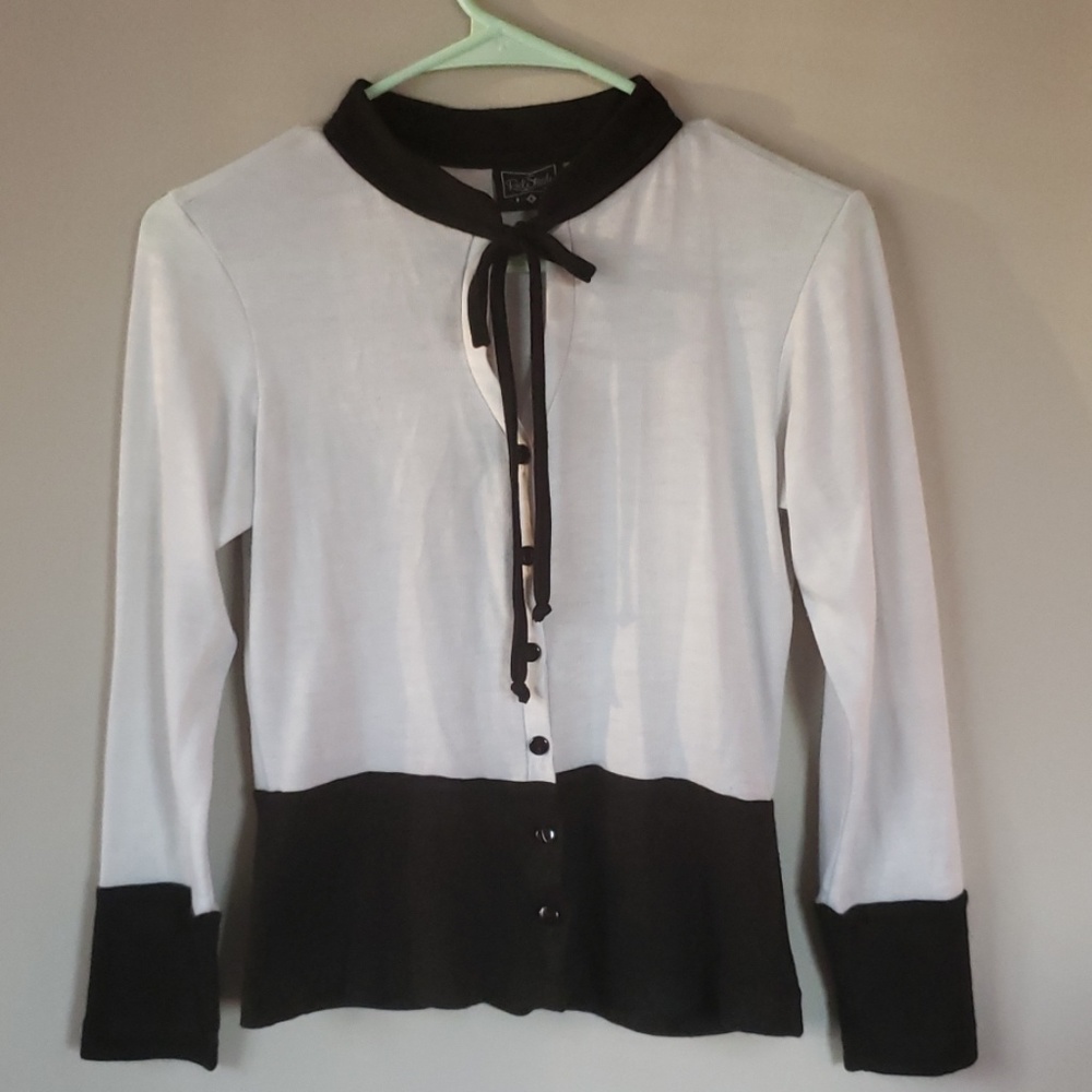 Black and White Modcloth Cardigan
